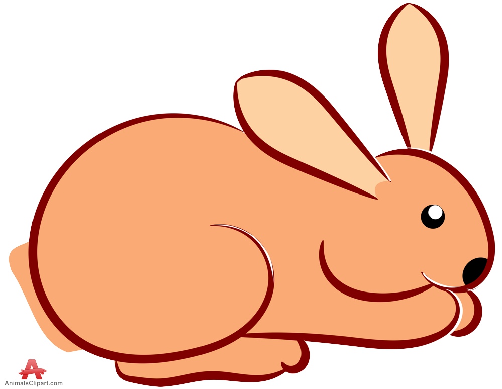 bunnies clipart colored