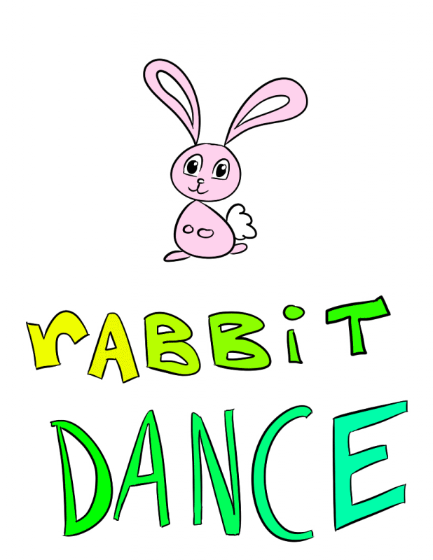 bunny clipart dancing