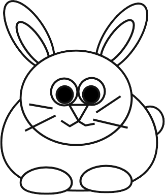 bunny clipart easy