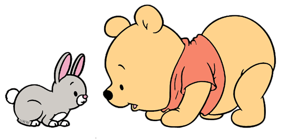Bunnies clipart friends. Baby pooh clip art