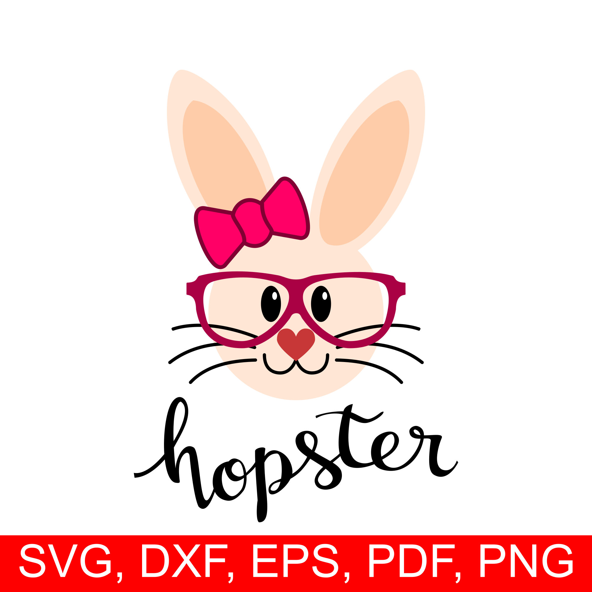 Miss easter hopster bunny. Bunnies clipart hipster