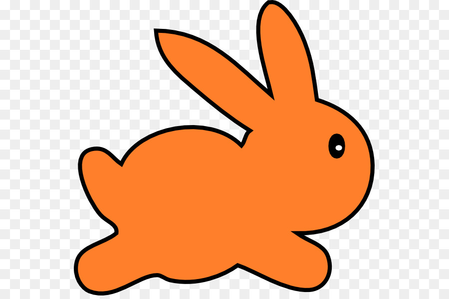 clipart rabbit orange