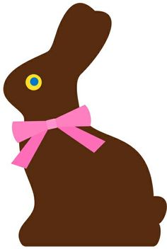 clipart bunny chocolate