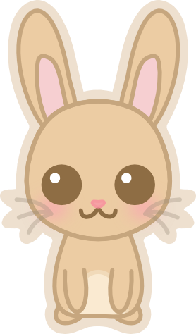 bunnies clipart kawaii