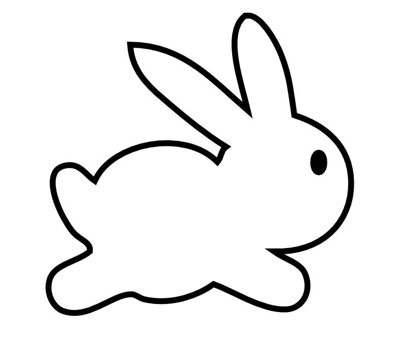 bunnies clipart line art