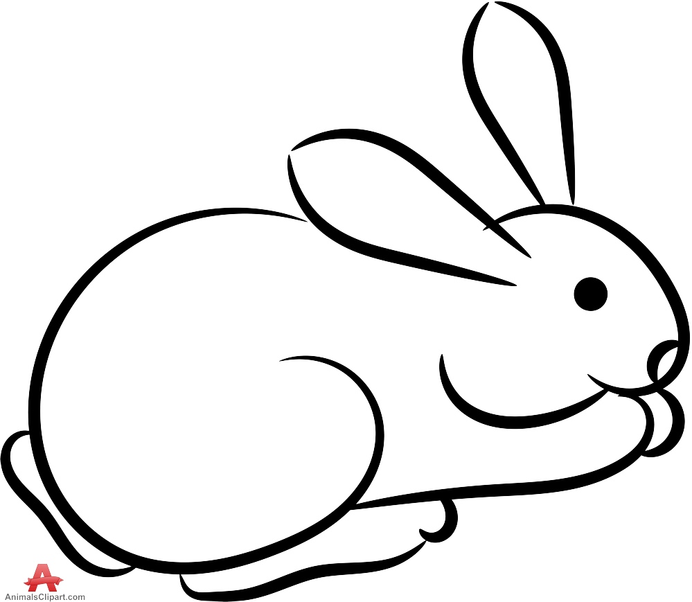 clipart rabbit outline