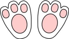 bunnies clipart paw