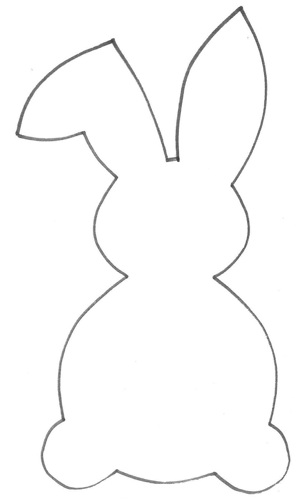 clipart rabbit outline