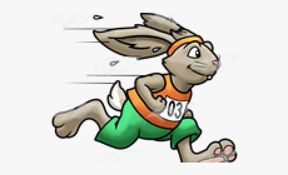 clipart bunny race