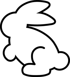 bunnies clipart shape