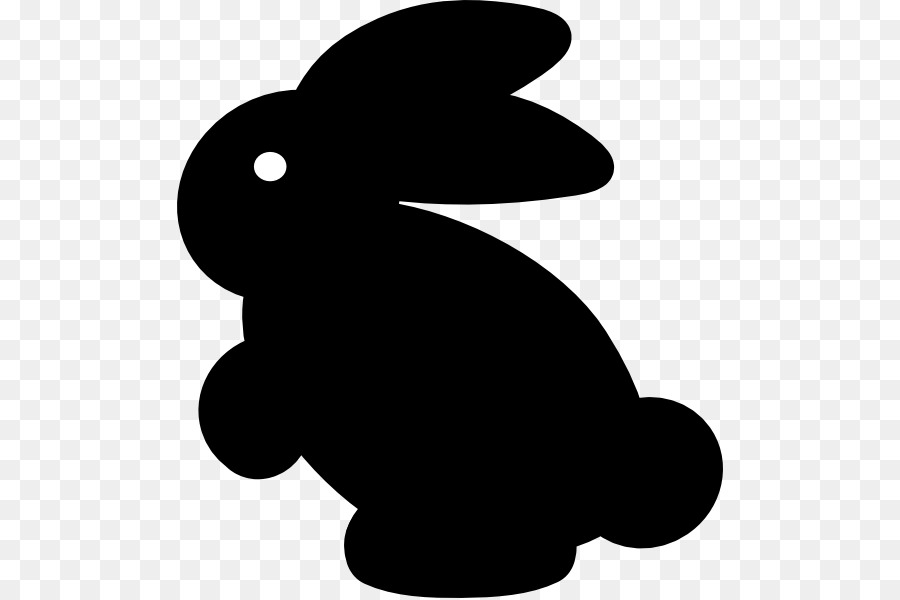 Bunnies clipart silhouette. White rabbit easter bunny