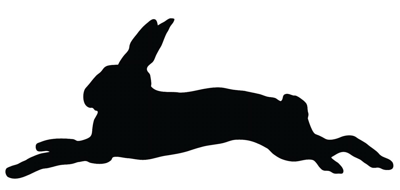 Bunnies clipart silhouette. Vintage clip art bunny
