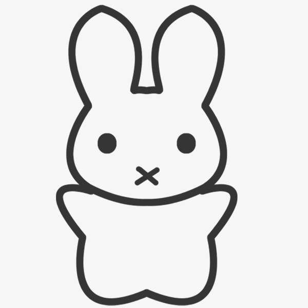 bunny clipart simple