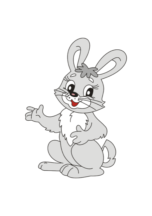 Free graphics of rabbits. Ear clipart white rabbit