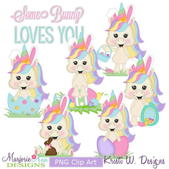 bunnies clipart unicorn