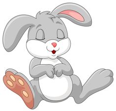 Cute cartoon rabbit design. Bunnies clipart vector