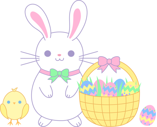 Easter bunny clip arts. Bunnies clipart vector