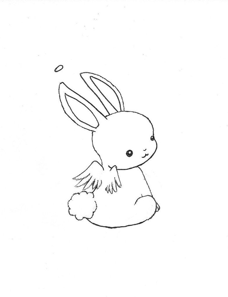 bunny clipart angel