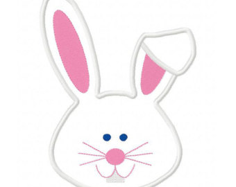Easter th of july. Bunny clipart face