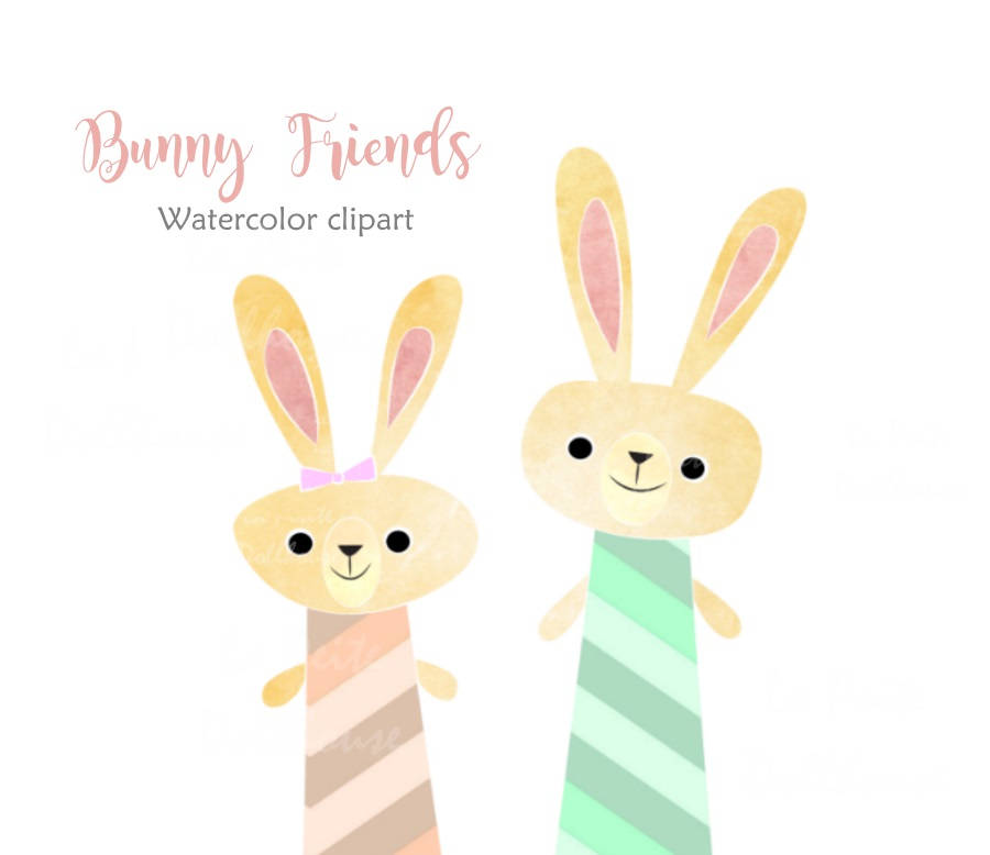 bunny clipart friends