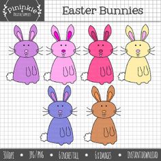 Flower clip art digital. Bunny clipart garden