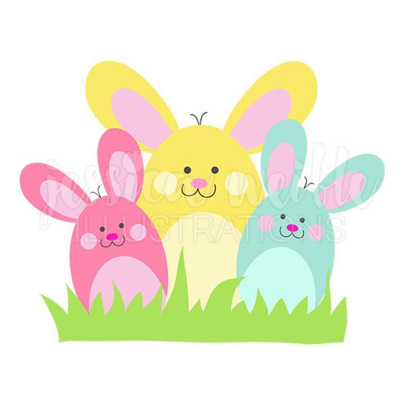 clipart bunny group