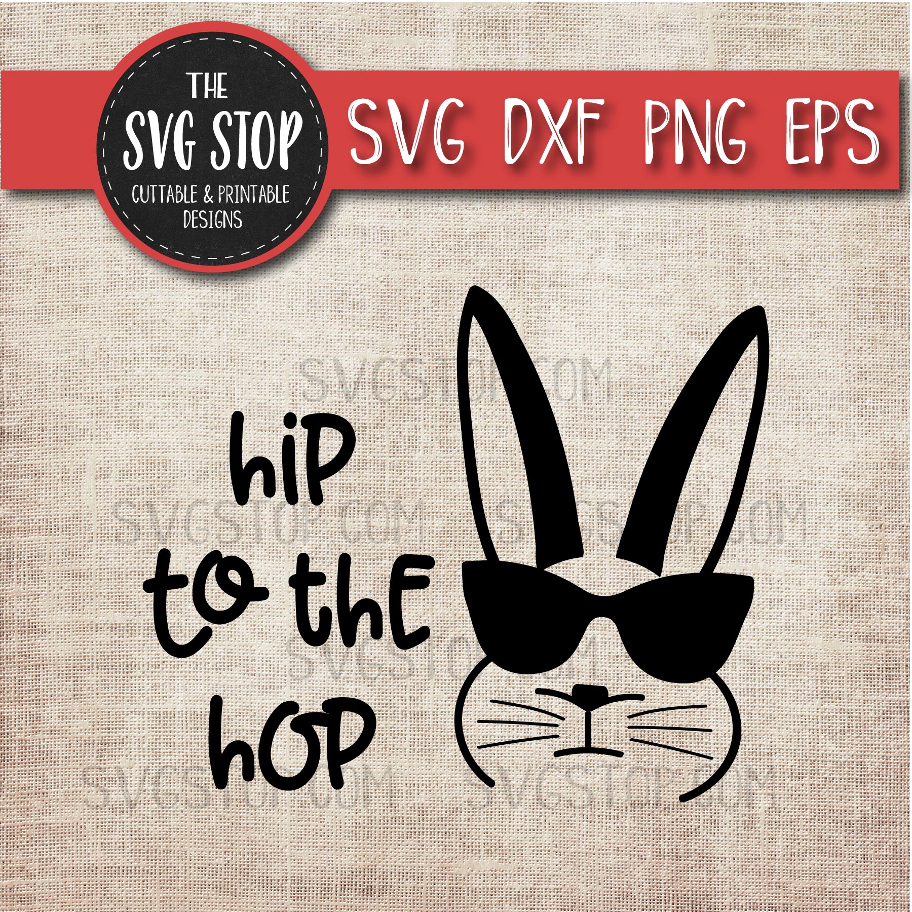 Hip to the hop. Bunny clipart hipster