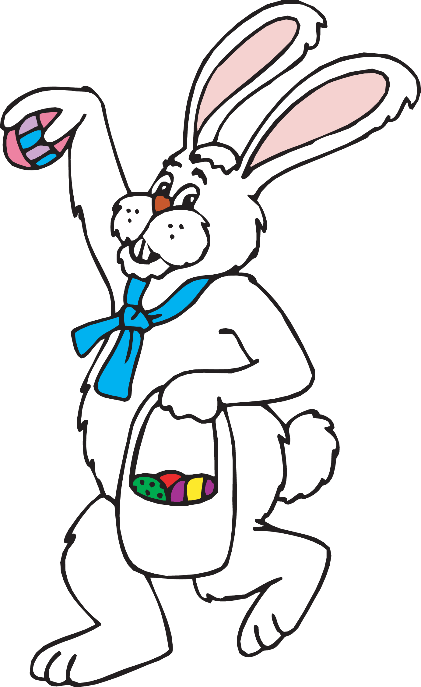 bunny clipart line art