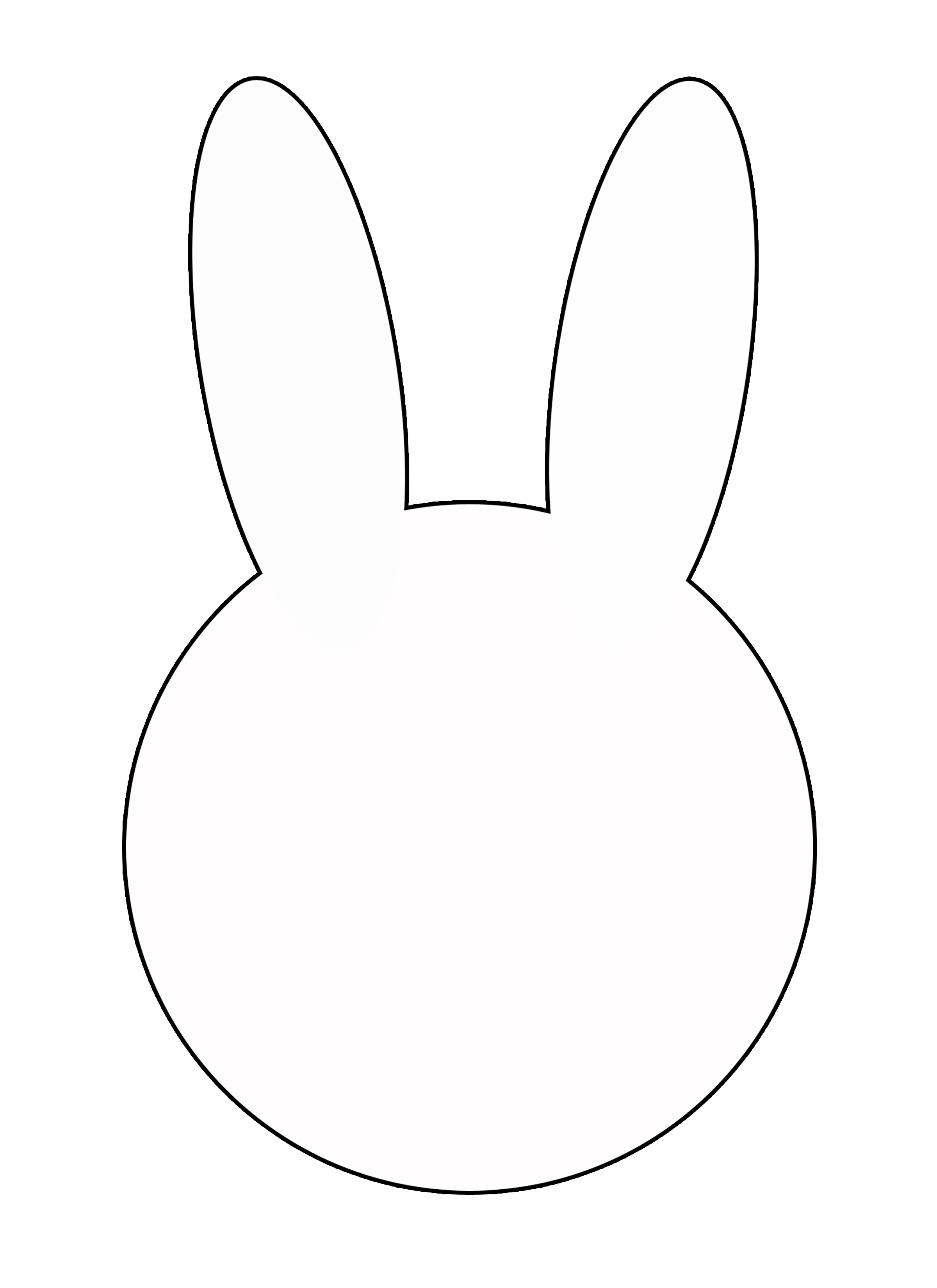 Bunny clipart outline, Bunny outline Transparent FREE for download on