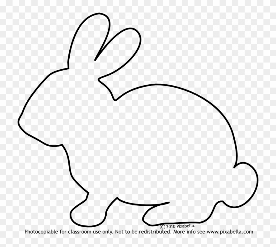 Clipart bunny outline, Clipart bunny outline Transparent FREE for