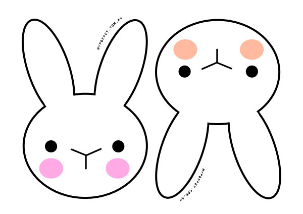 bunnies clipart head