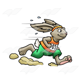 bunny clipart race