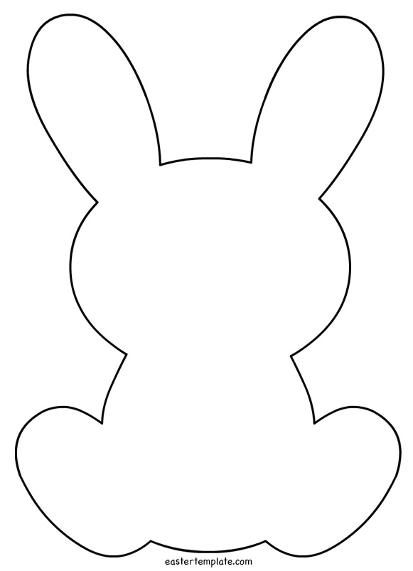 bunny clipart shape