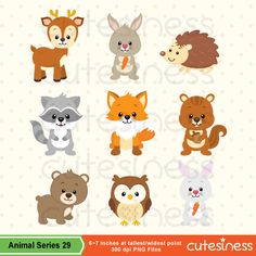 Animals clip art and. Bunny clipart woodland