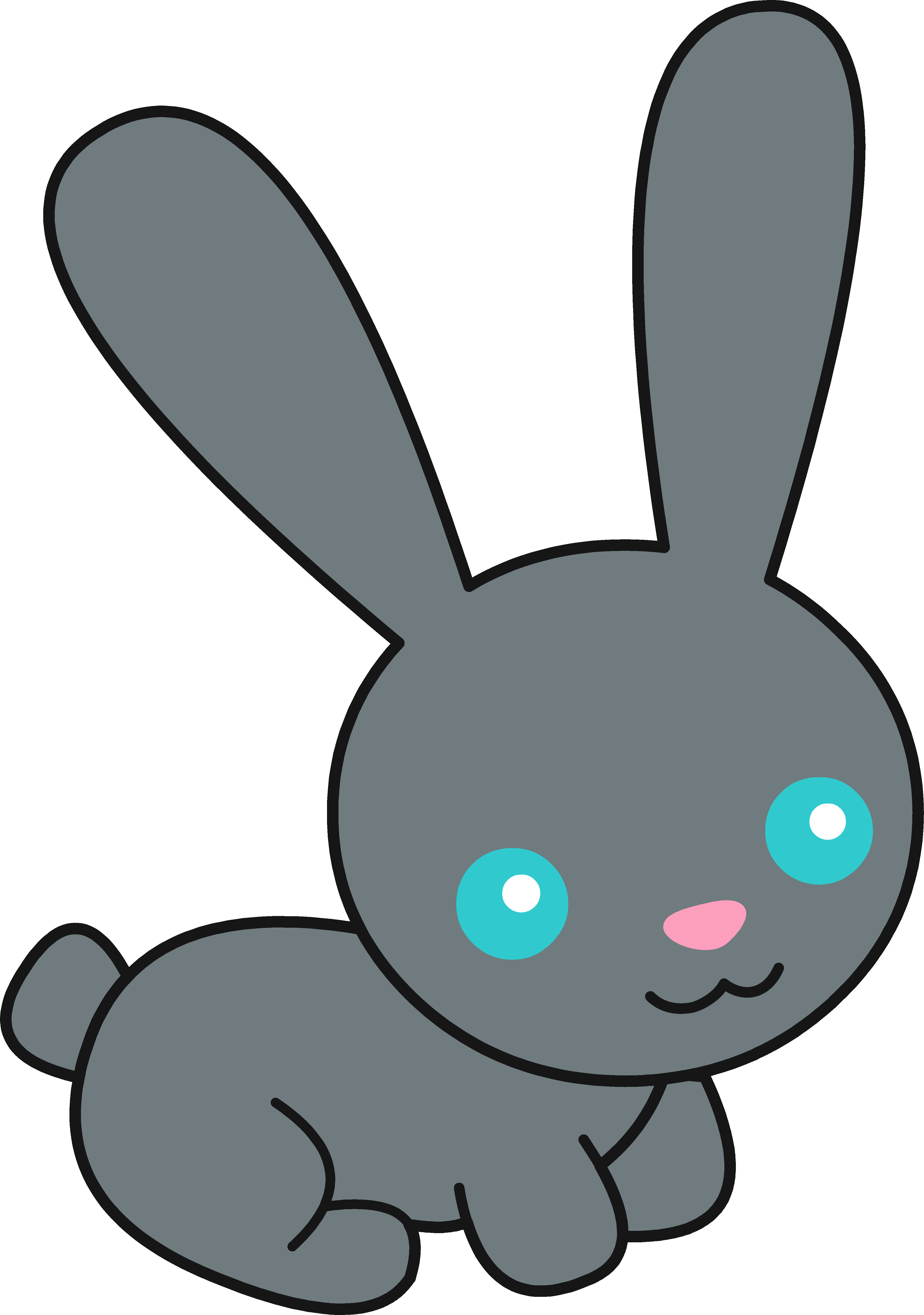 Clipart skeleton rabbit. Cute bunny 