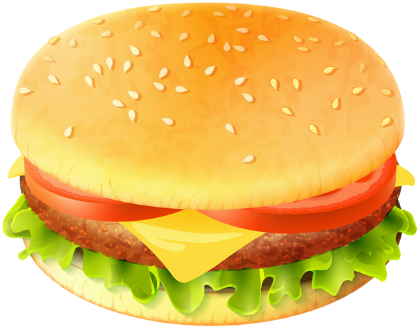 cheeseburger clipart transparent background