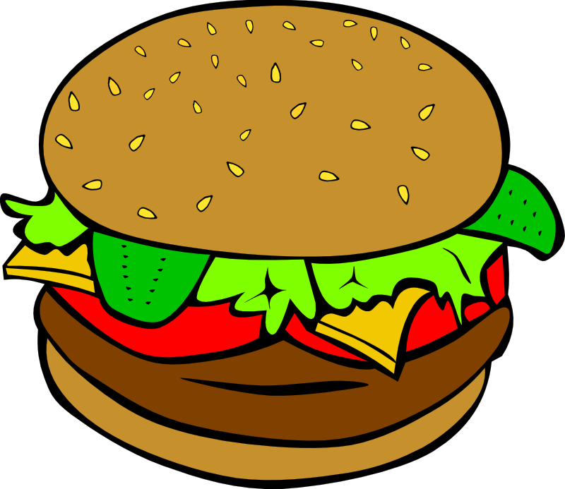 Out to lunch panda. Burger clipart clip art