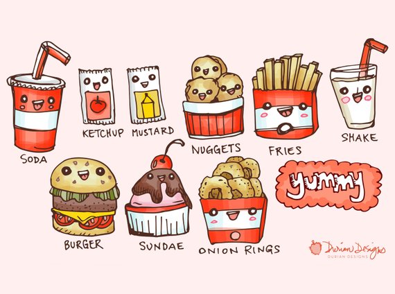 burger clipart cute