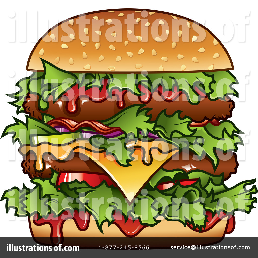burger clipart double cheeseburger