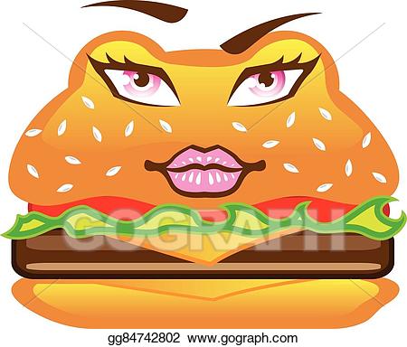 eyes clipart burger