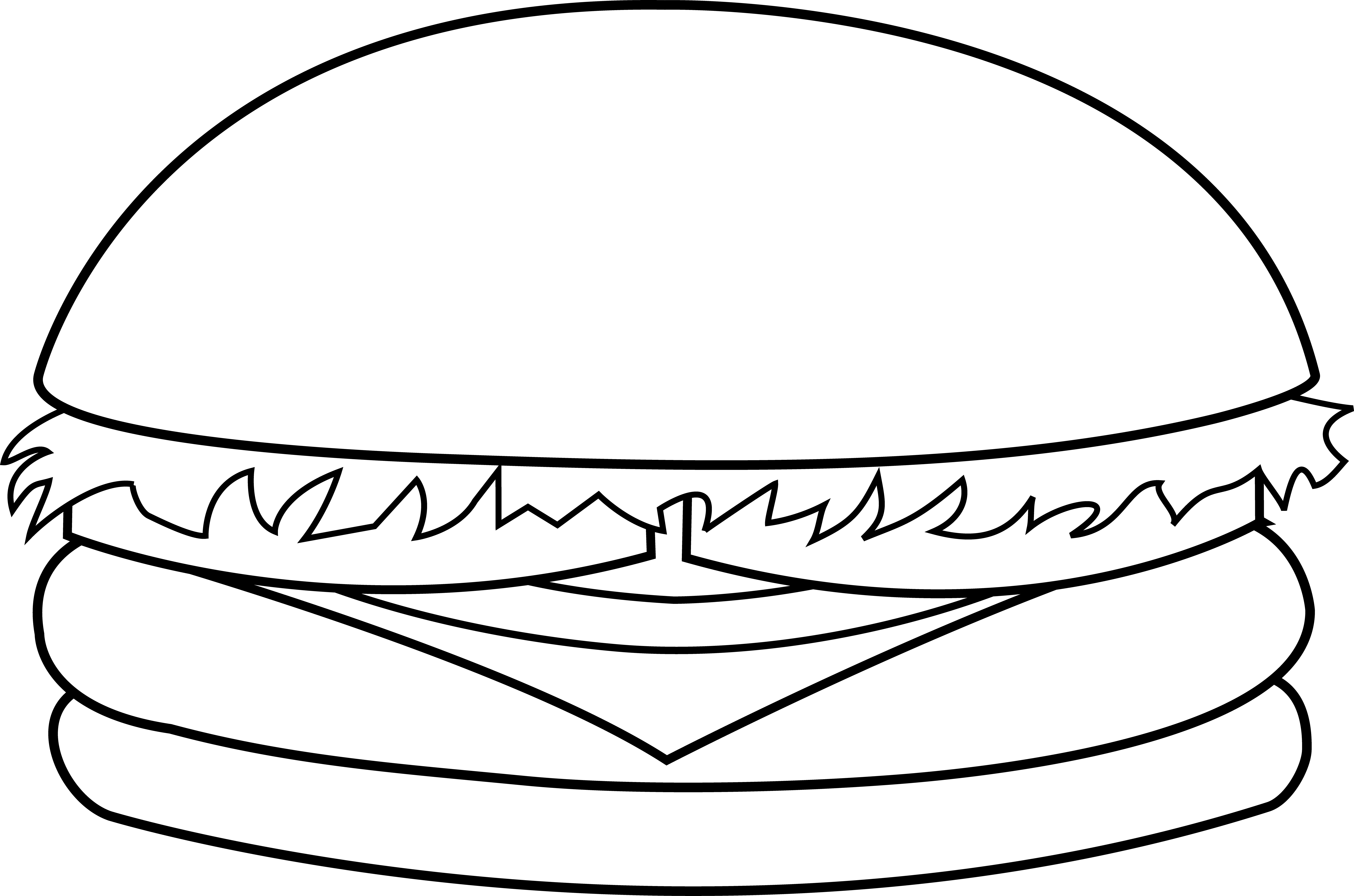 Hamburger cartoon burger image. Fries clipart drawn