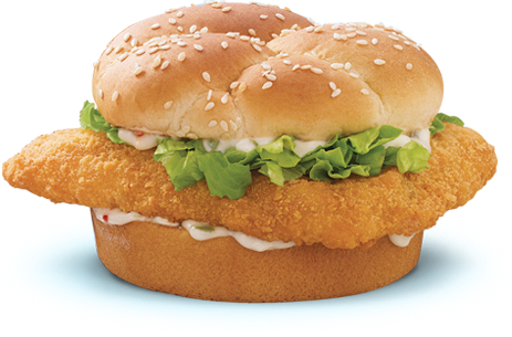 burger clipart fish
