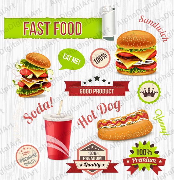 Burger clipart frame.  fast food sandwich