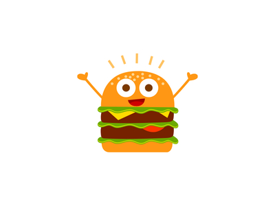 burger clipart happy
