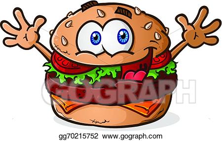 burger clipart happy