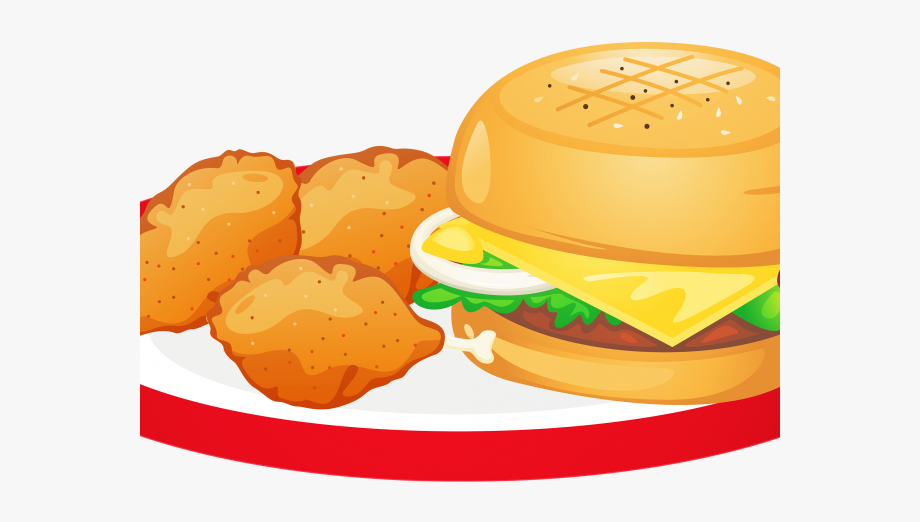 burger clipart plate clipart