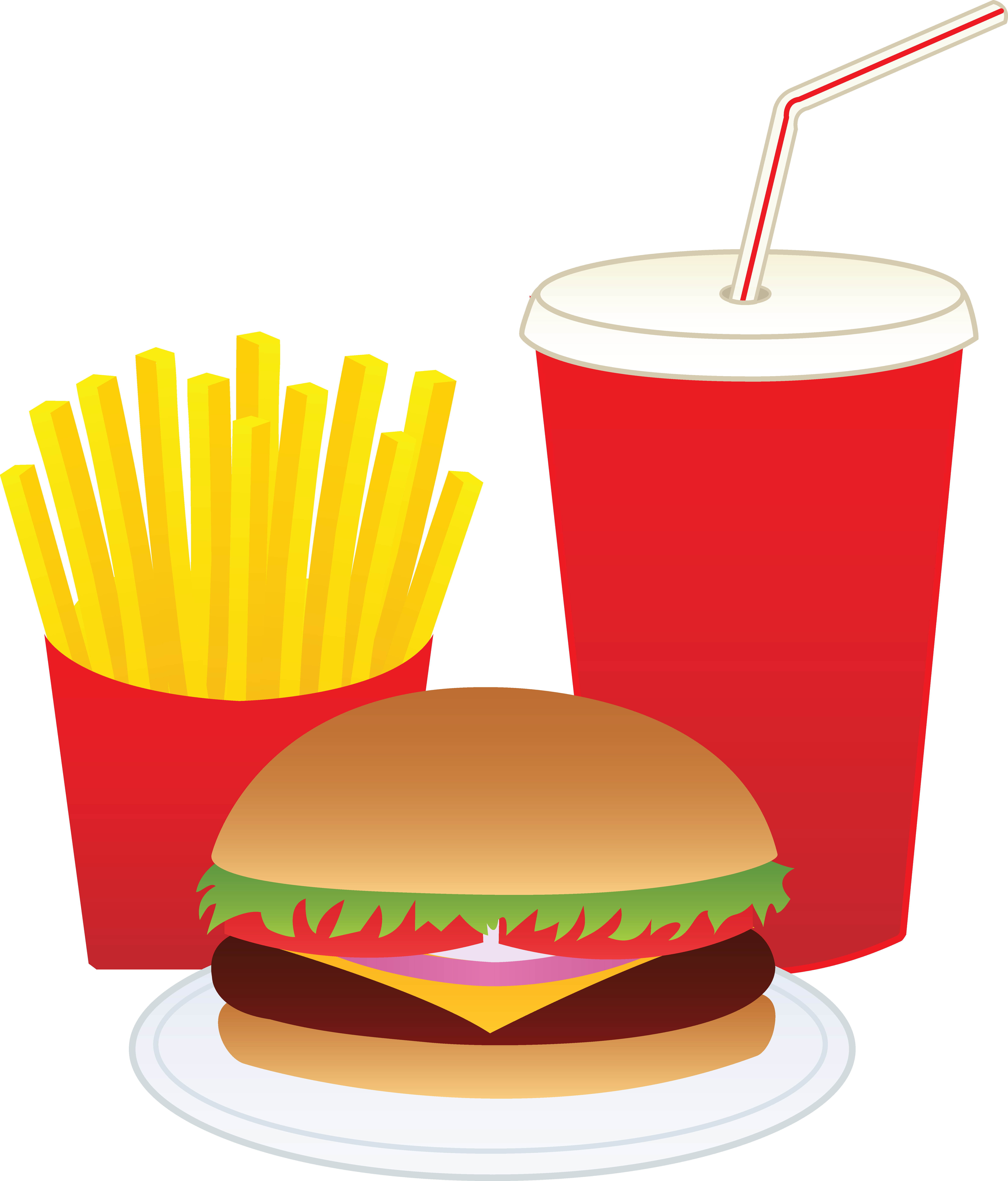 Fries clipart cute. Pop art fast food
