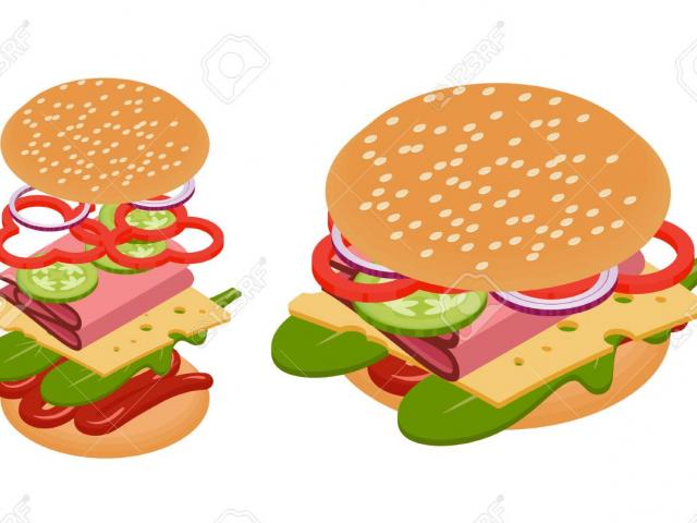 burger clipart snack