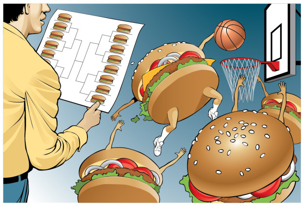 Vote now best bay. Burger clipart top view