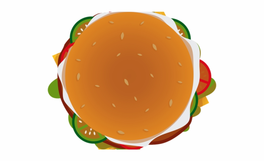 Burger clipart top view. From png free 